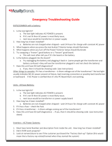 Emergency Troubleshooting Guide