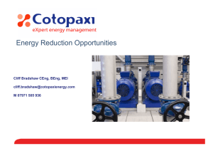 Energy Reduction Opportunities