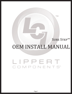 Sure Step™ OEM Install Manual