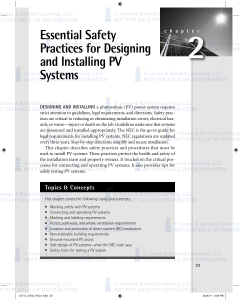 Essential Safety Practices for Designing and Installing PV Systems