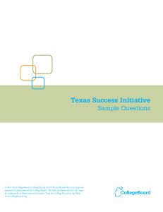 Texas Success Initiative