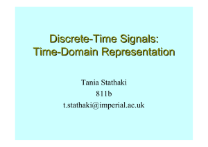 Discrete-Time Signals: Time