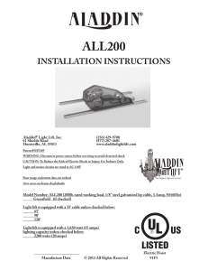 ALL200 Installation Instructions