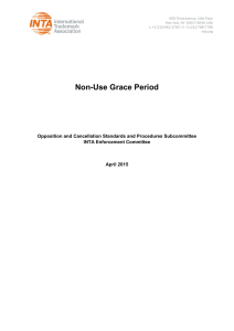 Non-Use Grace Period - International Trademark Association