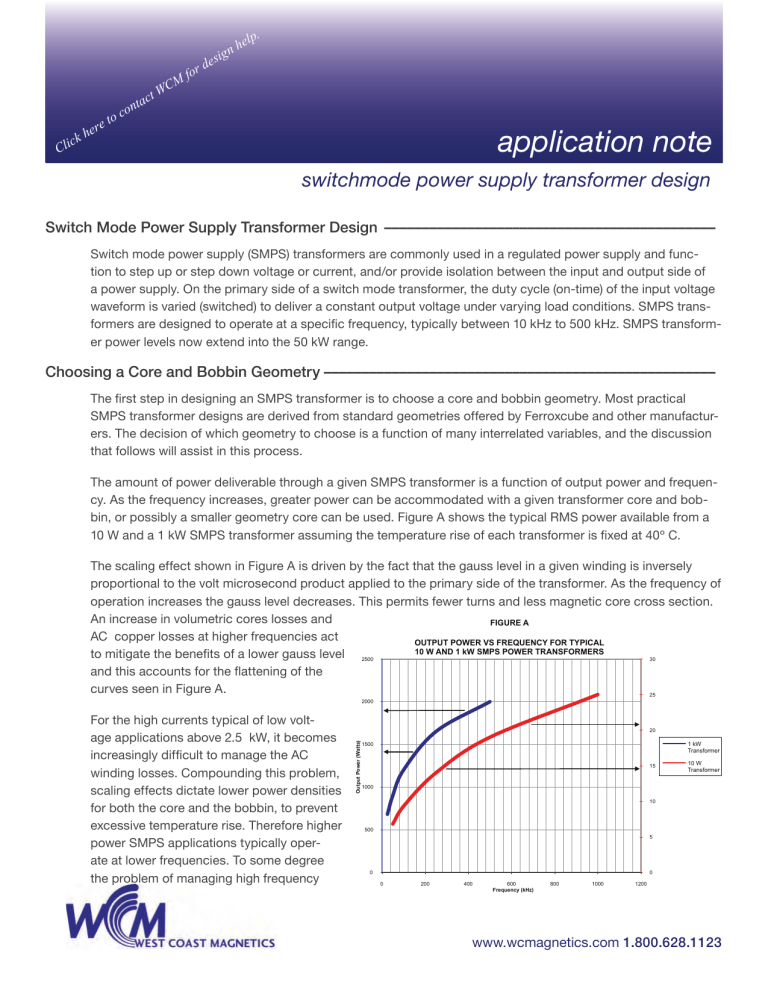 Switch Mode Transformer Application Notes