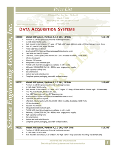 Price List - Science Engineering Associates, Inc.