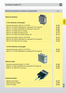 01. 01 Active and passive network components Contents chapter 01