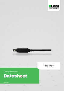 RH sensor Datasheet