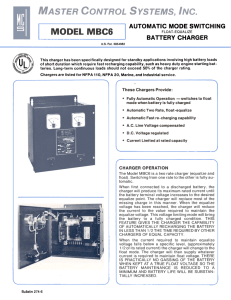 automatic mode switching battery charger