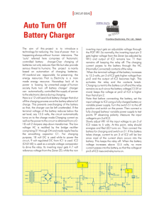 Auto Turn Off Battery Charger
