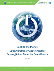 Cooling the Planet: Opportunities for Deployment of Superefficient
