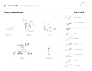 Freedom Task Chair Disassembly Instructions