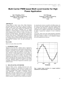 Multi Carrier PWM based Multi Level Inverter for High