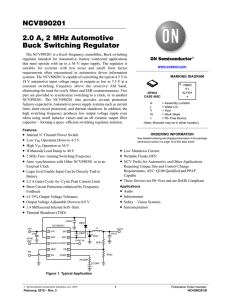 NCV890201 - Automotive Switching Regulator, Buck, 2 A, 2 MHz