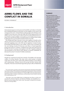 Arms flows and the conflict in Somalia