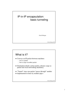 IP-in-IP encapsulation: basic tunneling What is it?