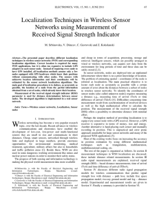 Localization Techniques in Wireless Sensor Networks using