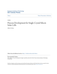 Process Development for Single