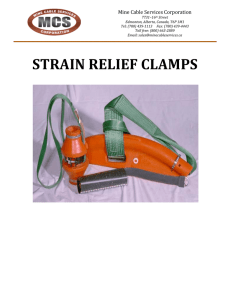 strain relief clamps - Mine Cable Services
