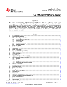 AN-643 EMI/RFI Board Design (Rev. B)