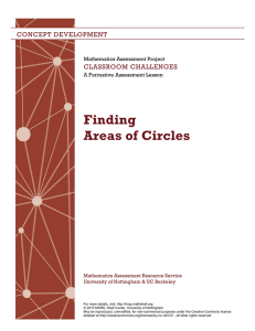 Finding Areas of Circles