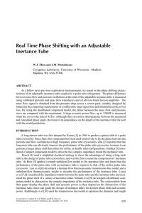 Real Time Phase Shifting with an Adjustable