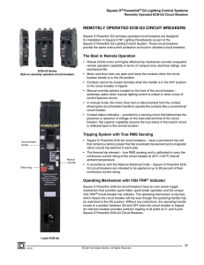 remotely operated ecb-g3 circuit breakers