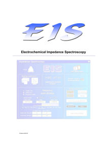 Electrochemical Impedance Spectroscopy