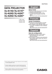 DATA PROJECTOR XJ-A142 / XJ-A147* XJ-A242 / XJ