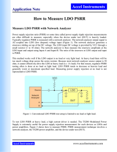 How to Measure LDO PSRR Accel Instruments