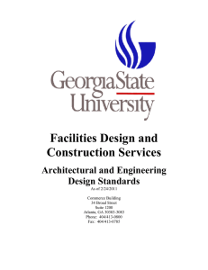 Facilities Design and Construction Services