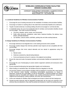 wireless communications facilities design guidelines