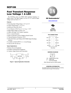 Fast Transient Response Low Voltage 1 A LDO
