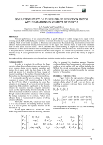 Simulation study of three-phase induction motor