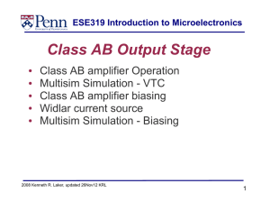 Class AB Output Stage