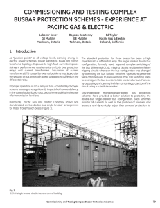 commissioning and testing complex busbar