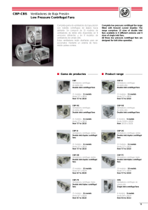 CBP-CBS Ventiladores de Baja Presión Low Pressure Centrifugal