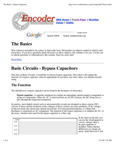 The Basics - Bypass Capacitors