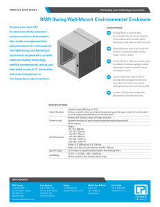 RMR Swing Wall-Mount Environmental Enclosure