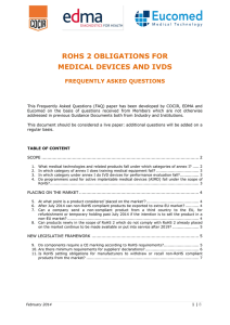 rohs 2 obligations for medical devices and ivds