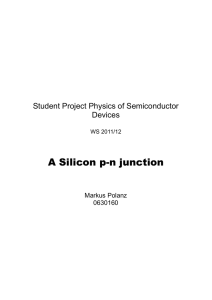 A Silicon p-n junction