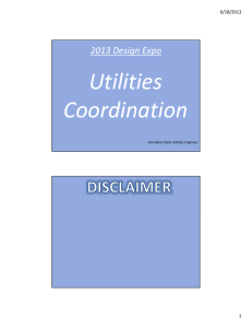 Utilities - Coordination Training - Florida Department of Transportation
