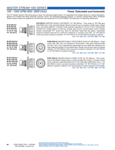 MASTER STREAM 1000 SERIES 150 - 1000 GPM (600