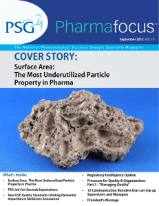 Surface Area: The Most Underutilized Particle Property in Pharma?