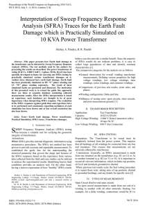 Interpretation of Sweep Frequency Response Analysis (SFRA