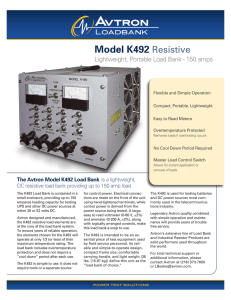 Model K492 Resistive