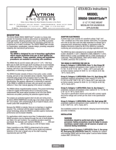 ATEX/IECEx Instructions XR850 SMARTSafeTM - Nidec