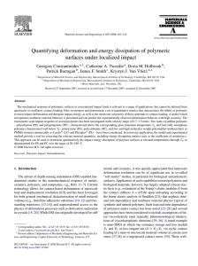 Quantifying deformation and energy dissipation of polymeric