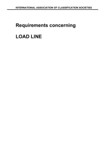 Requirements concerning LOAD LINE