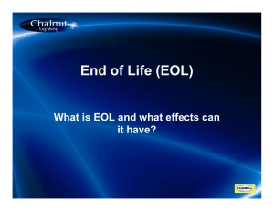 End of Life (EOL)